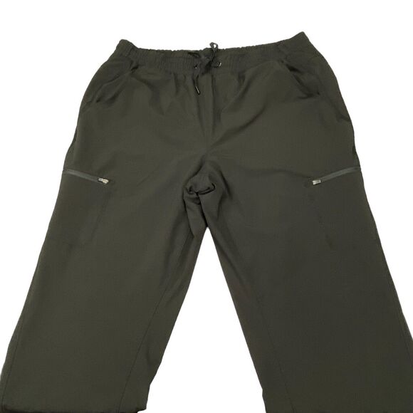 Eddie Bauer Lined Sweatpants Womens Size 14 Black  Elastic Waist Drawstring - Picture 13 of 16